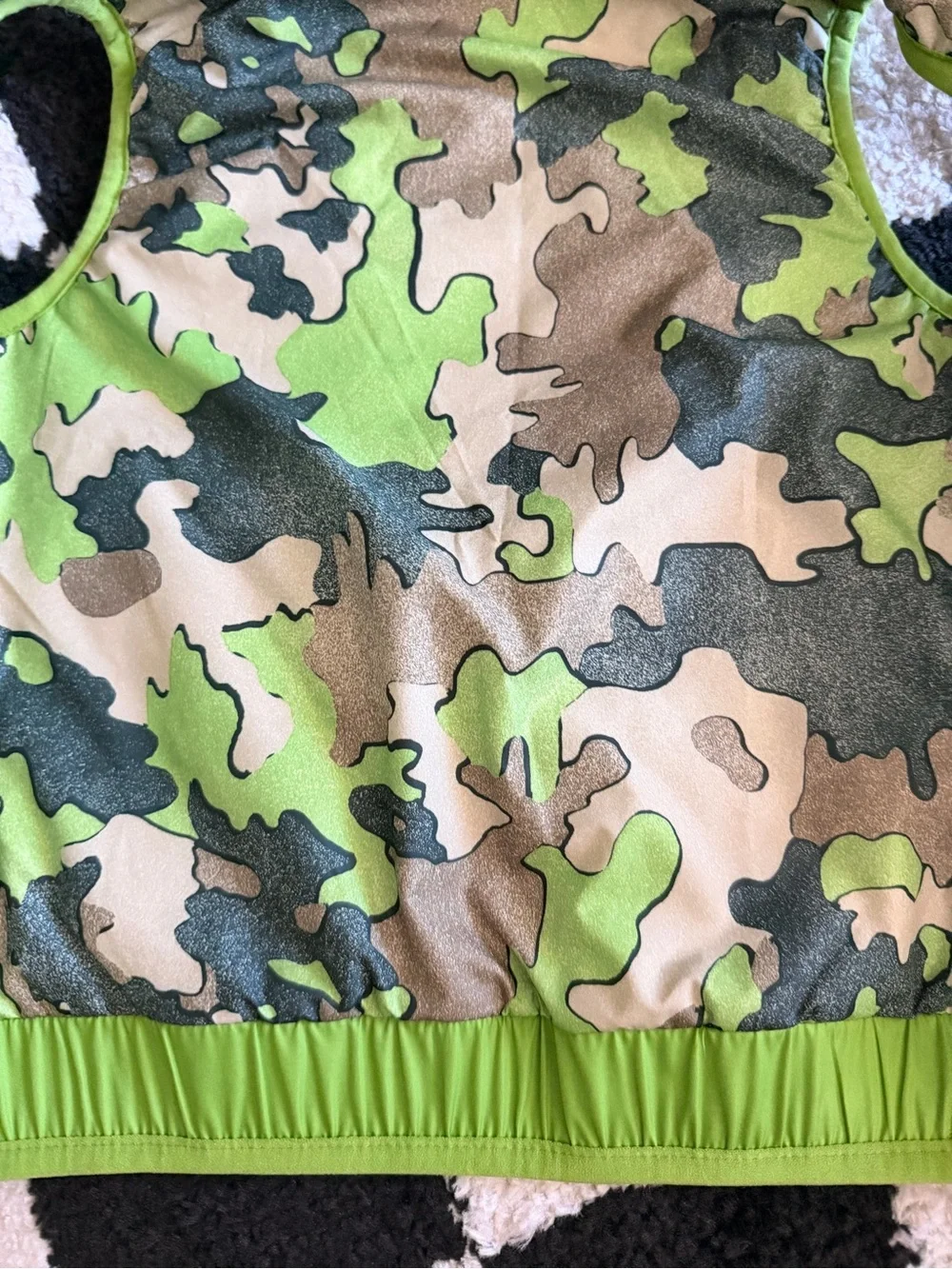 NEW Patagonia camo reversible puffer  vest green gray on other winter snow sz 3